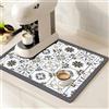 SOQKEEN Tappetino Assorbente Cucina 70x50 cm Extra Grande, Antiscivolo per Macchina da Caffè e Stoviglie, Protezione Piano Lavoro