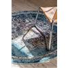 RugVista Balmoral, Tappeto, Moderni, Ø 150 cm, Rotonda, Pelo medio, Soggiorno, Sala da pranzo, Camera letto, Cucina, Corridoio, Lavabile solo a secco, Scuro Teal
