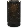 BRILONER - Lampada da tavolo a LED a batteria, dimmerabile, design a stella, tessuto Lampada da tavolo a LED senza fili, funzione touch, 3.300K bianco caldo, nero, 245x125 mm (HxD)