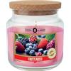 Cereria Di Giorgio - Candela in Giara di Vetro Profumata ai Frutti Rossi - Con Astuccio Protettivo - Coccole Profumate - Diametro 10 cm Altezza 11 cm - Durata 80 Ore