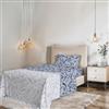 Italian Bed Linen COMPLETO LETTO SINGOLO NO STIRO KARMA - Prodotto in Italia - Microfibra - Sopra 150x270 cm, Sotto 90x200 cm con Angoli Elastici di 25 cm, Federa 50x80 cm - ELITE
