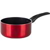Sitram 712387 - Casseruola in alluminio pressato CHERRY Ø 18 cm, rivestimento antiaderente, colore rosso metallizzato, tutti i piani cottura, induzione