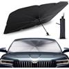 Nothern Peaks Parasole Auto Protezione Solare Anteriore per SUV e Camion Parasole per Auto Ombrello Parasol Macchina 140x80cm Resistente ai Raggi UV Ombrello per auto (2, 140 x 80 cm)