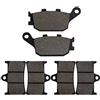 Yerbay Pastiglie freni Anteriore/Posteriore kit per Yamaha FZ6 V/X/Y 2007-2009/ FZ 8 Single Headlight 2011-2015/ FZ1 Naked 1000cc 2006-2009