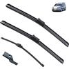 Autopixl Spazzole tergicristallo anteriori posteriori compatibili con VW Caddy 2K 2003 - 2021 Life Maxi Panel Windows Cutter parabrezza spazzole parabrezza 2013 (Color : Front Rear, Size : LHD)