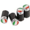 ontto Set di 4 Tappi universali per valvole Auto, per Pneumatici, per BMW Land Rover Mercedes Volvo Mazda con Logo Bandiera Nazionale
