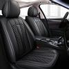 Tuqiang Coprisedili auto per Cherokee Grand Cherokee 2003 - 2019, set completo di coprisedili anteriori in pelle PU, nero