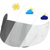 MTDVZR Visiera per casco K1, protezione dai raggi UV, antigraffio, antivento, protezione facciale per casco, compatibile con AGV K1, K1S, K3SV, K5, K5S (fotocromatico trasparente/nero profondo)