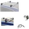 #LICA1 COMPATIBILE CON Nissan Qashqai + 2 (Rails) 5p (2012-12) BARRE PORTATUTTO REGOLABILI PER TETTO AUTO DA 77 A 115 CM BARRA IN ALLUMINIO PER CORRIMANO SIA ALTO CHE BASSO MAX 75KG