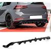 KIMISS Kit grembiule diffusore paraurti posteriore MK7.5 TCR nero lucido 4 pinne stile adatto per MK7.5 Standard/GTD/R Facelift 2017-2020