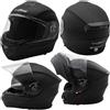 A-Pro Casco Moto Modulare Sport Apribile P/J Touring Visiera Parasole Nero Opaco XS