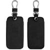 kwmobile Cover copri-chiave compatibile con Renault Smart Key 4 Tasti (Keyless Go) - Guscio copri-telecomando protettivo in pelle PU camoscio -cover chiavi macchina