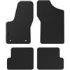Kovvar Tappetini per Auto in Gomma Duogrip adatti per Fiat Seicento 1998-2011 - - Serie: DuoGrip Gomma