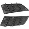 ZERONBV Prese D'aria Cofano Dell'auto Compatibile Con Mercedes Per Classe ML GL W164 2008-2009-2010-2011, Prese D'aria Anteriori Per Cofano Sinistro destro Griglia Nera