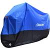 SMARCY Telo Coprimoto Impermeabile Antipolvere, Copertura per Moto Portatile, Nero/Blu, Taglia XXXL