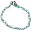 Spadarella Gioielli Spadarella spadino baby bracciale con sfere in argento 925 da 3 mm e cotone nautico disponibile in vari colori e misure.Unisex (Turchese, 11)