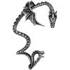 Dsnyu Orecchini Acciaio Inossidabile Argento, Orecchini Drago Uomo Hip Hop Vintage Regalo Per Compleanno