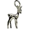 SILBERMOOS collana da donna collana per ragazzi capriolo caprioletto lucido argento sterling 925