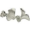 SILBERMOOS Orecchini da donna SILBERMOOS foglia di ginko biloba argento Sterling 925 opaco