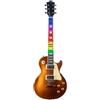 EKO GUITARS - LS-300 Visual Note, Chitarra Elettrica Single Cut, Sistema di Apprendimento Visual Note, Corpo in Pioppo, Pickup Humbucker, Colore Gold