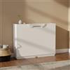Dmora - Scarpiera Bredene, Porta Scarpe salvaspazio, Scarpiera da Ingresso, Armadio scarpiera a 1 Anta, 100% Made in Italy, 51x17h40 cm, Bianco