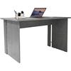 Dmora Scrivania Lineare Moderna, Cm 150 X 78 X H75, Colore Grigio Cemento