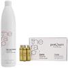 PostQuam Kit Anticaduta Capelli - 12 Fiale Placenta Vegetale 9 ml + Shampoo Rinforzante 500 ml - Trattamento Completo per Capelli Deboli e Fragili