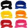 VIKSAUN 6 Pezzi Fasce per Capelli Donna Fascia per Capelli Boho Stile Ragazze Elastiche Larghe Accessori per Capelli per Yoga, Corsa (6 PCS)