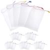 LABRIMP 50 Pezzi Sacchetti Portasapone in Pe Rete Schiumogena la Pulizia del Viso, Design Laccetto Appendibile, Borsa Pratica per Sapone Solido e Detergente
