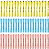 XPEX 60 Pezzi Bigodini per Capelli Corti,Bigodini Permanente, Naturali i Capelli Corti Lunghi Che Modellano lo Strumento dei Capelli,3 Tailles(Jaune + Bleu + Couleur de Peau)