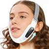 Pinkiou Massaggiatore Viso Lifting con microcorrente, maschera ergonomica V-Line per la cura del contorno del viso, 6 modalità e 15 livelli di intensità per la zona del mento e della mascella
