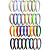 Blausky 33 Pezzi Fasce per Capelli da Donna in Raso, 2 cm di Larghezza, Fascia per Capelli in Raso, Fascia per Capelli Monocromatica in Stoffa, Fascia per Capelli Antiscivolo Multicolore Francese