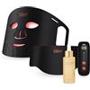 Silk'n Dual LED Maschera Viso e Collo + Builder Serum - 4 Modalità Luce per Ringiovanimento - Anti-Età, Acne, Pigmenti - Trattamento LED e Siero Illuminante con Vitamina C - 10 Minuti al Giorno
