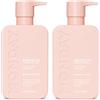 MONDAY HAIRCARE Smooth Shampoo + Balsamo Bathroom Set (2 confezioni) 12 oz Each for Frizzy, Coarse and Curly Hair, Made from Coconut Oil, Karité Burro & Vitamina E, Bottles 100% riciclabili