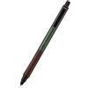 三菱鉛筆 Uni Kuru Toga M5KW1P.88 - Portamine meccanico da 0,5 mm, rotazione automatica della mina, manico in legno e corpo in metallo, colore: verde foresta
