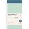 LEUCHTTURM1917 372399 Jottbook A6, 59 pagine numerate, confezione doppia, Mint Green + Stone Blue, Bianco
