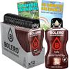 WikiMark Pacchetto di bevande al gusto di cola Bolero, idratanti con vitamina C, senza zucchero + carta con 100 consigli salutari e vita sana x WikiMark (12 buste)