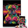 AITEXI puzzle 1000 pezzi per adulti Boxer Bulldog Boxe Cane Giocattolo educativo intellettuale decomprimente Adatto per la decorazione del desktop 75x50cm