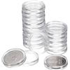 QUARKZMAN 20 Pz Portamonete per Monete Da 20mm, Coperture in Plastica per Capsule di Monete, Contenitore Trasparente in Acrilico per La Raccolta di Monete rotondo