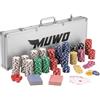 MUWO Set di valigie da poker All In con 300 chip o con 500 chip Casino Set completo in pratica valigetta in alluminio (500 chip)