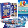 MISITU Confezione da 3 mini puzzle da 150 pezzi, per adulti, piccoli puzzle con fenicottero, pappagallo, cigno