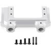 COMODO RC Crawler Servo Mount Plate 1/10 Scale Metal Chassis Rail Compatibile con SCX10 II 90046 90047(Silver)