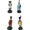 OPO 10 - Set di 4 soldatini in Piombo, Scala 1/32, 54 mm: Figurine della Francia del Primo Impero Napoleone - Almirall Palou LSOL3