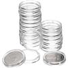 QUARKZMAN 20 Pz 22mm Portamonete per Dollaro D'Argento, Coperture in Capsula di Plastica per Monete in Acrilico Trasparente Contenitore Rotondo per Protettori di Monete D'Argento O Tag Nfc