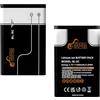 Pickle Power 2 X1580mAh Batteria BL-5C per Nokia 6230 6330 6263 6267 6270 6555 6600 6630 6670 6680 6681 6682 6820