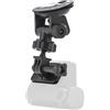 TILLMANER Supporto per telecamera da cruscotto, supporto a ventosa regolabile, compatibile con modelli 70mai A810/A800/A800S/A500/A500S/D02/D08/Pro, nero (staffa a ventosa per D02/08/pro)