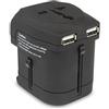 Hamlet XPW2UTRAVEL - Adattatore Universale da Viaggio + 2 USB charger da 2100 mA cadauna