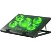 Kootek Tappetino di raffreddamento per computer portatile, con 5 ventole silenziose, per computer da 12-17, ventola di raffreddamento per computer portatile da 12-17, supporto di raffreddamento