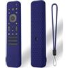 Generic Custodia protettiva per telecomando Sony RMF-TX810U/RMF-TX811U/RMF-TX910U, in morbido silicone, antiurto, antiscivolo, con cordino (blu notte)