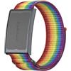 GIOPUEY Cinturini Compatibile con Amazfit Helio Strap, Cinturino in Morbido Nylon Intrecciato [Unisex] [Traspirante] - Rainbow